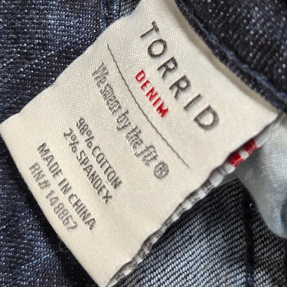 Torrid Denim Jeans 30 Plus Classic Skinny Vintage‎ Stretch Dark Wash Mid Rise - Picture 10 of 11
